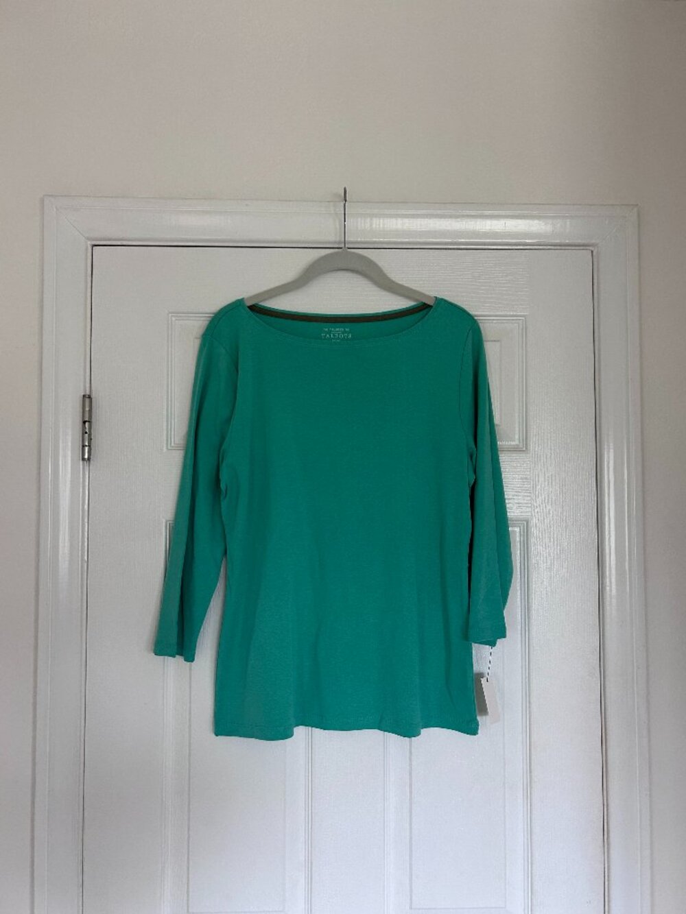 Talbots Green Cotton Top